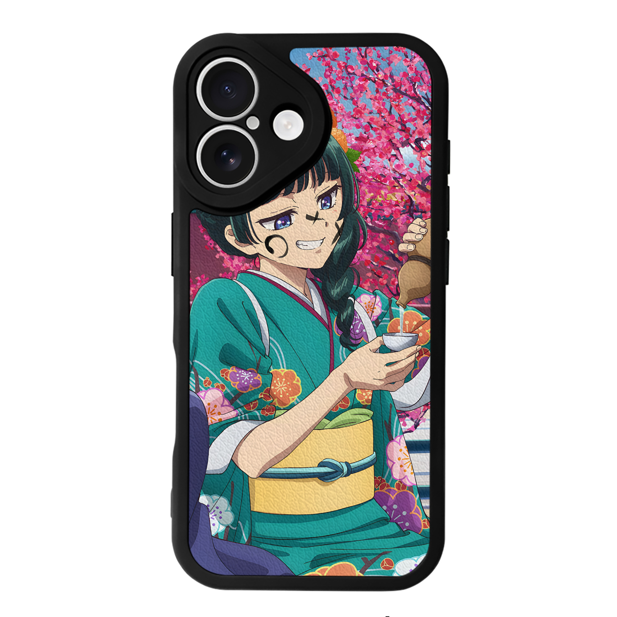 （画像用） 薬屋のひとりごと The Apothecary Diaries 【iPhone 16シリーズ対応】シリコンスマホケース（レザー調） 材質：シリコン